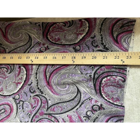 Talbots Sweater Petite 2X Purple Gray Paisley Pure Merino Wool Knit Pullover Top - Picture 10 of 13
